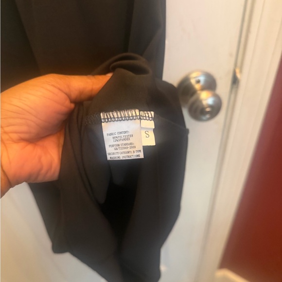 Black Mini Dress with Rhinestones - Picture 8 of 10